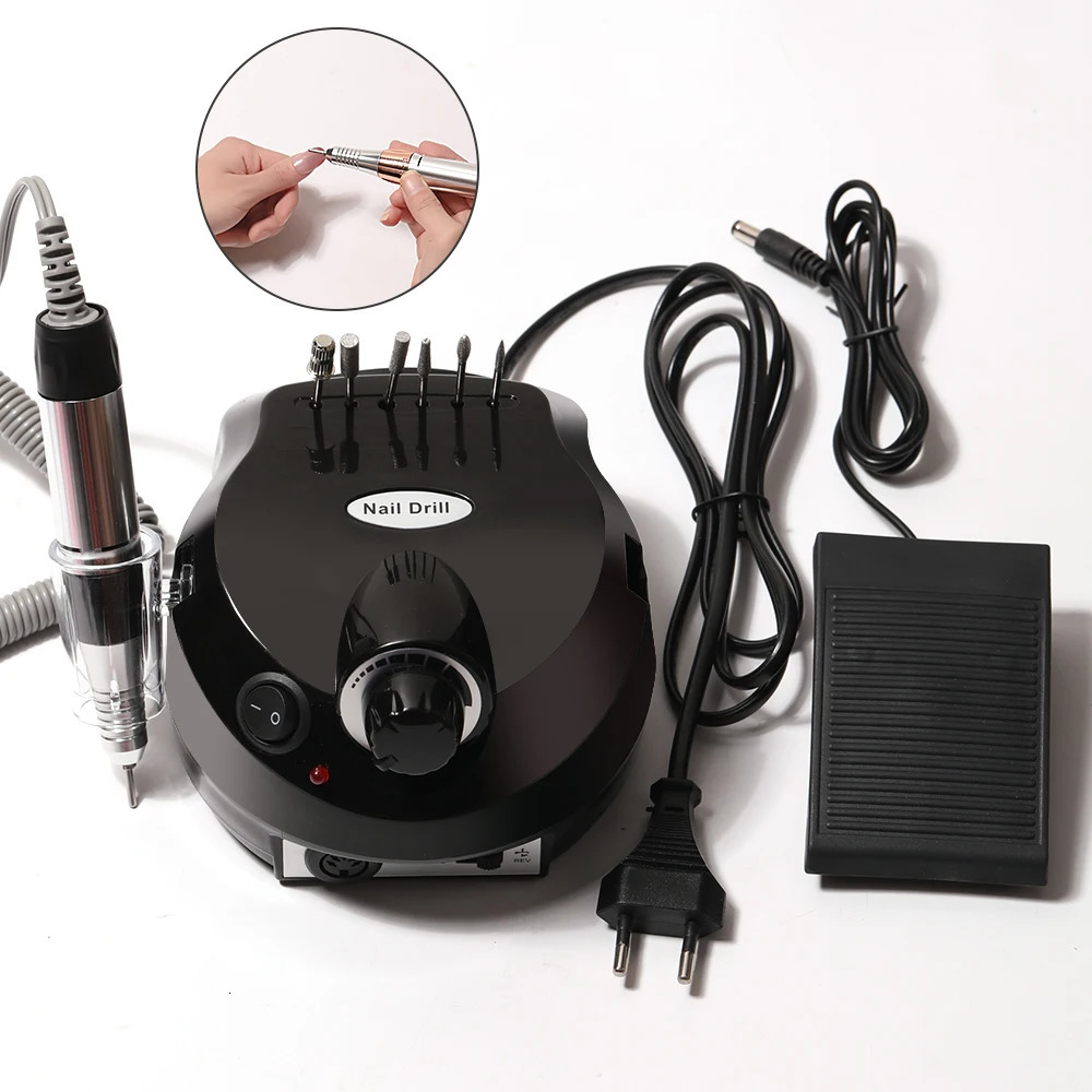 LINMANDA Adjustable 35000RPM Electric Nail Drill Machine Sanding Cutter Pedicure Manicure Drill Set Nail Polishing Equipment 240321