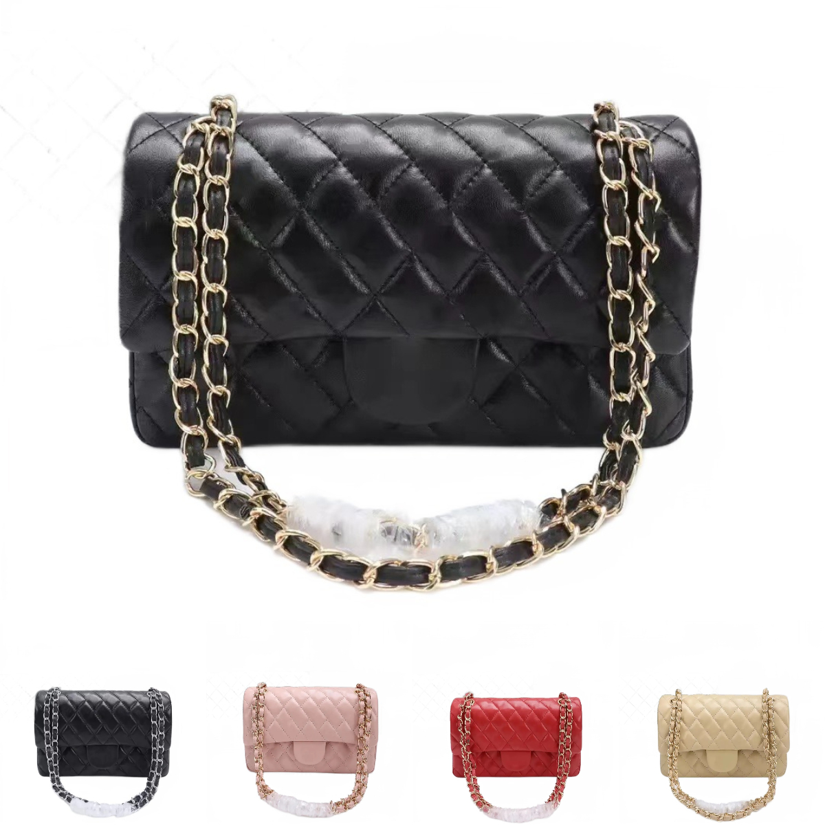 Designer Shoulder Chain Bag Clutch Flap Totes Bags C Wallet Check Velour Thread Purse Double Letters Solid Hasp Waist Square Stripes Women bags