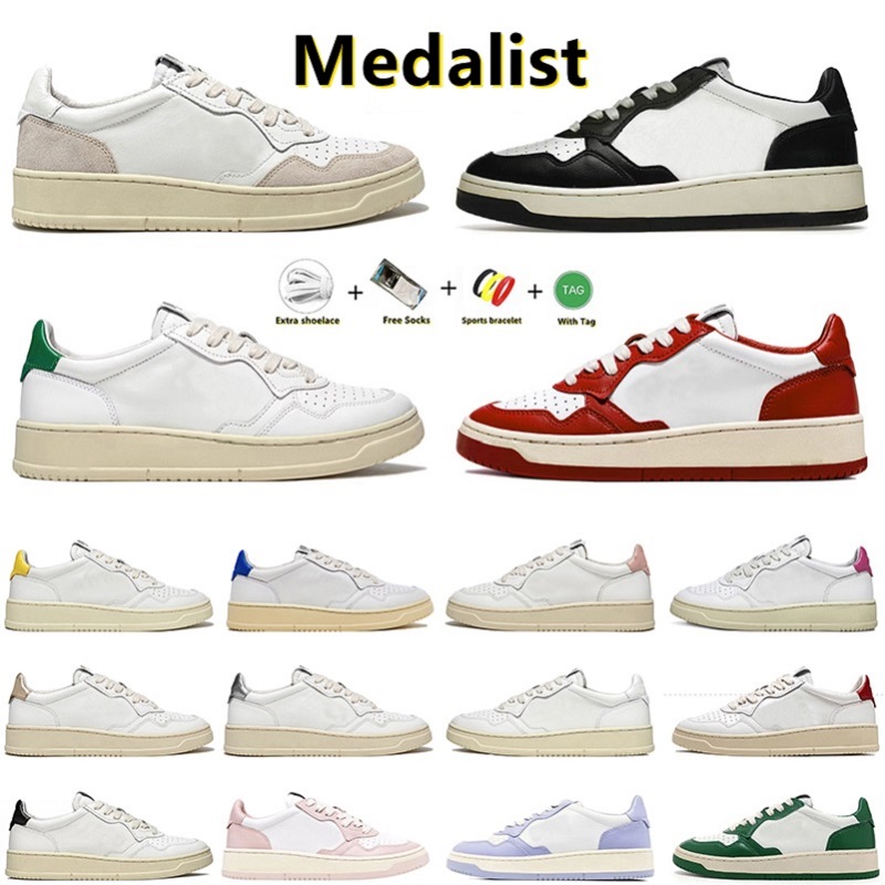 designer Autry medalist Casual shoes sneakers men women Action Two-Tone Panda White Black Leather Suede Fuchsia Gold Green Red Pink Yellow Low USA outdoor trainers