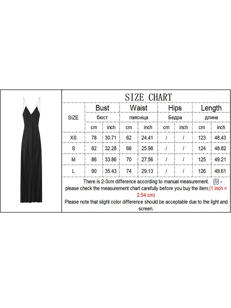 TRAF Women Backless Sexy Dress 2023 Autumn Fashion Elegant Female Deep VNeck Sleeveless Slim Solid Party Night 240314