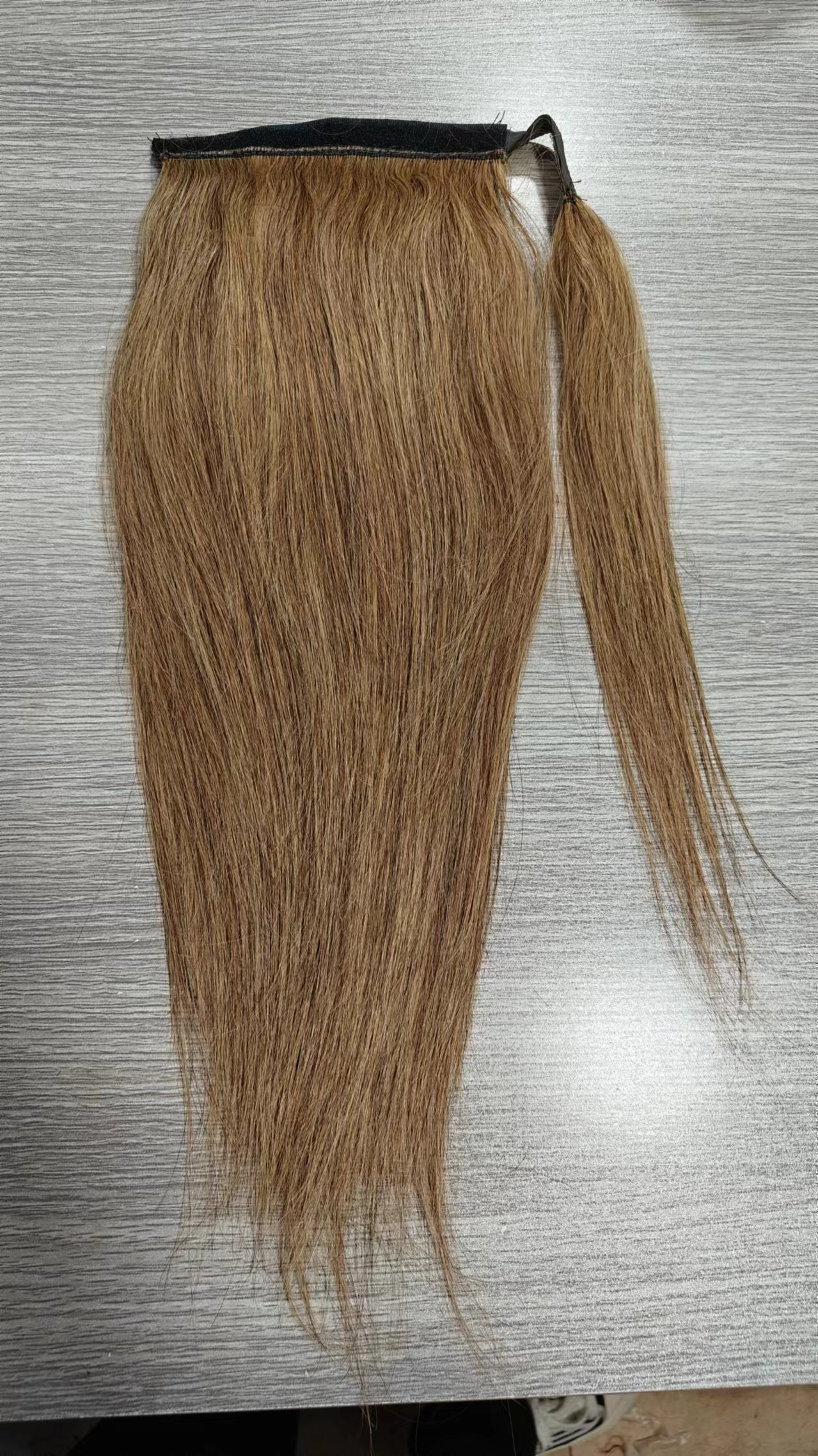 honey Blonde virgin human hair ponytail hairpiece for black women wraps around drawstring clip in pony tail hair piece hair extension short 10inch 120