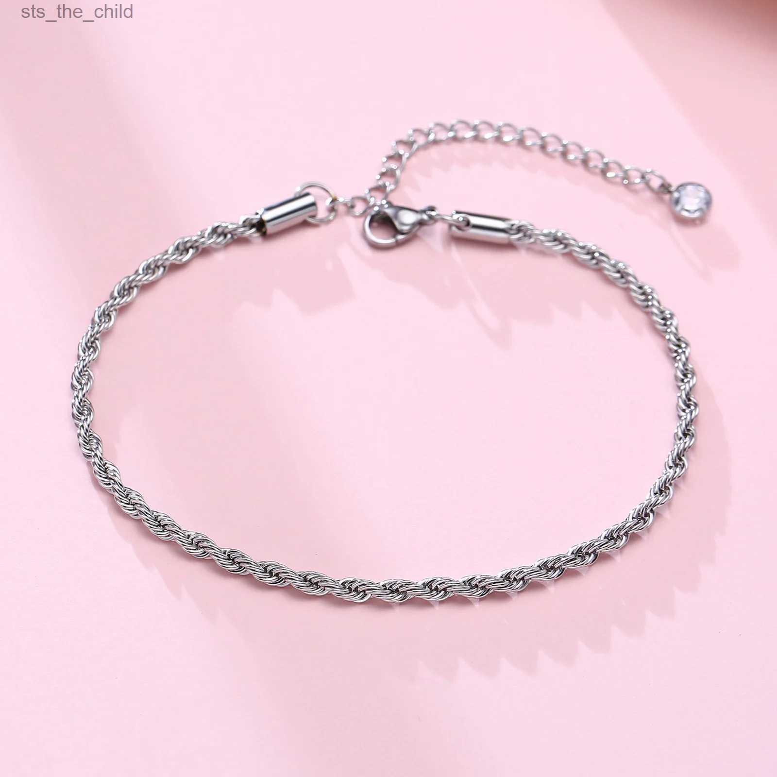 Anklets Figaro Chain Anklet Figaro Chain Ankle Bracelet for Men Daily Anklet AdjustableC24326