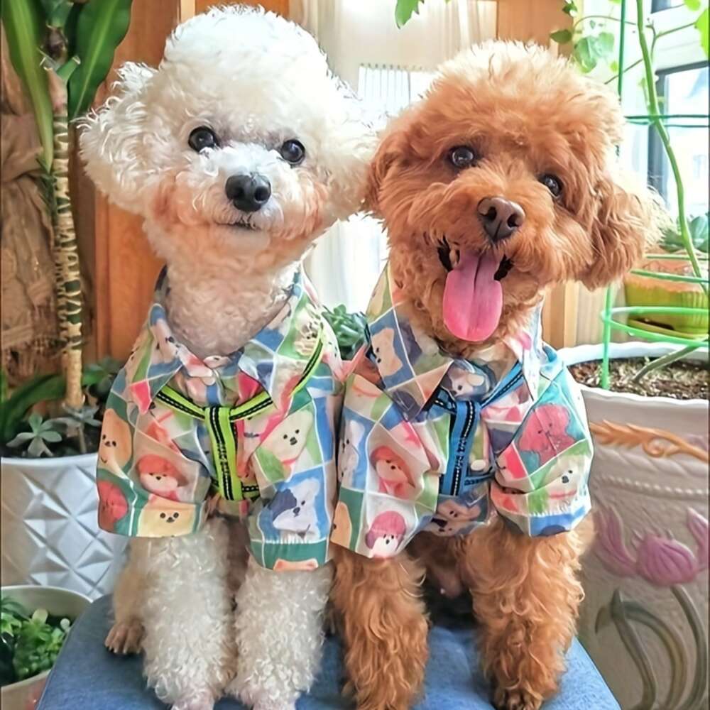 printed fashion shirt spring summer dog shirt