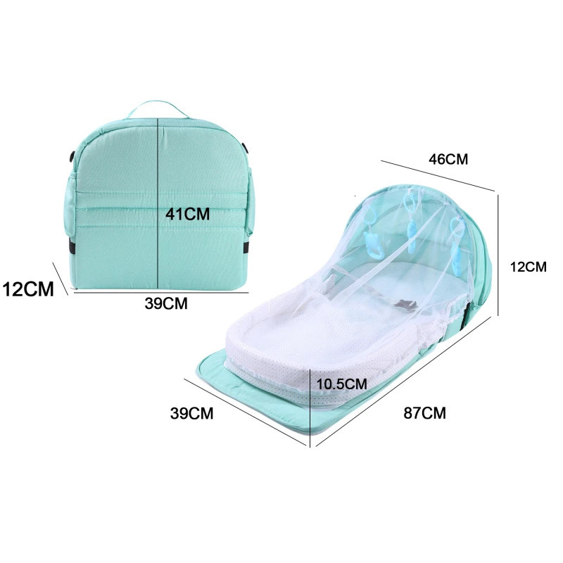 Portable Baby Infant Mosquito Nets Tent Mattress Bed Cover Travel Foldable Crib Baby Infant Travel Baby Mosquito Nets Baby Crib 240311