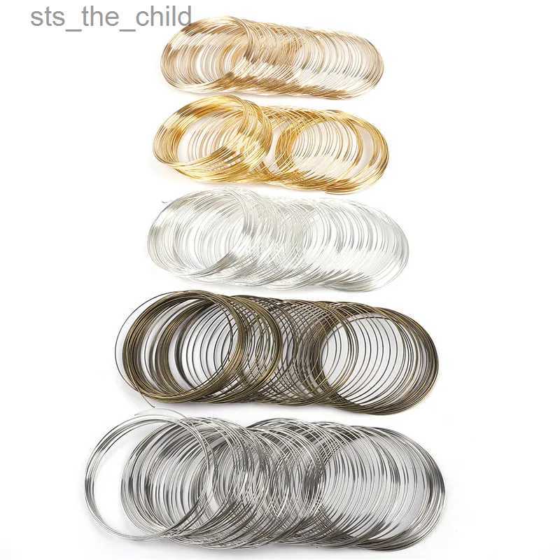 Bangle 100 Ring 0.6mm Steel Memory Bead Wire Bracelet Assembly for DIY Bracelet Making and Jewelry Making DiscoveryC24326