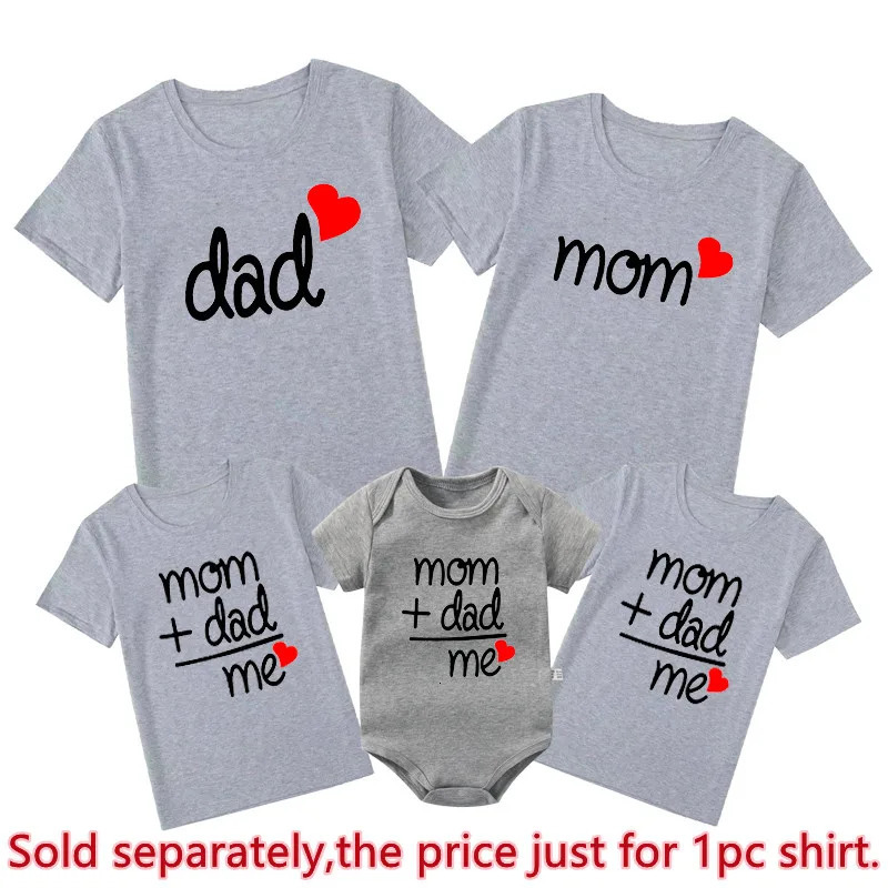 Mom Dad Me Family Matching Outfits Father Daughter Son Clothes Look Tshirt Dad and Me Dad Baby Kids Clothes Father Baby Outfits 240318