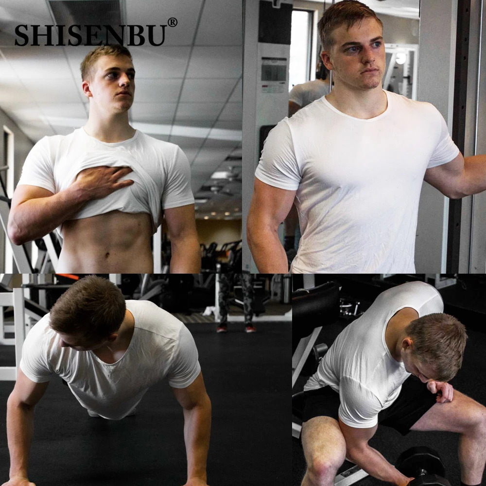 Mens 5 Pack Soft Comfy Bamboo T Shirt For Men Breathable Crew Neck Slim Fit Tees Short Sleeve Plain T-Shirts Casual Summer Top 240319