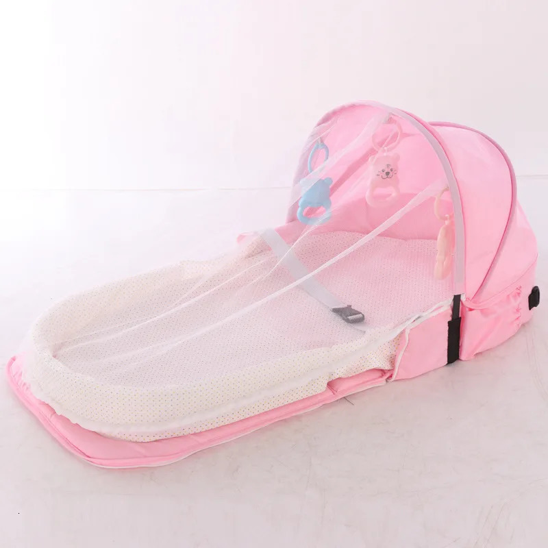 Portable Baby Infant Mosquito Nets Tent Mattress Bed Cover Travel Foldable Crib Baby Infant Travel Baby Mosquito Nets Baby Crib 240311