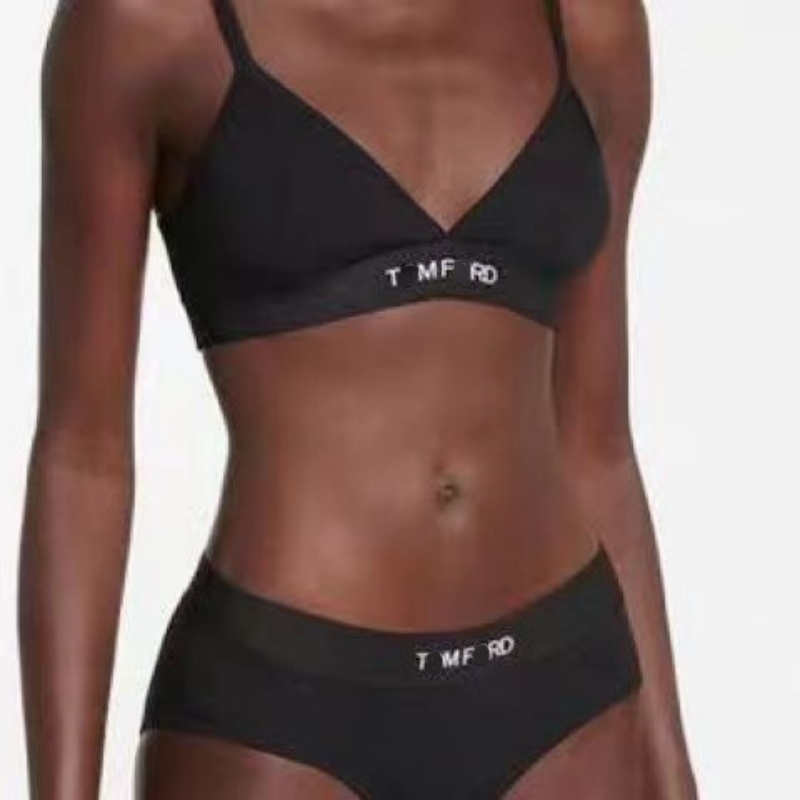 Designer letter Print Alphabet Print Bikini Women's two-piece Luxury beach swimsuit Designer Bikini black embroidery print