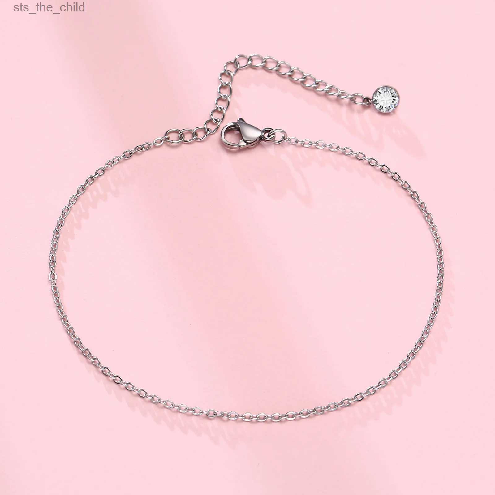 Anklets Figaro Chain Anklet Figaro Chain Ankle Bracelet for Men Daily Anklet AdjustableC24326