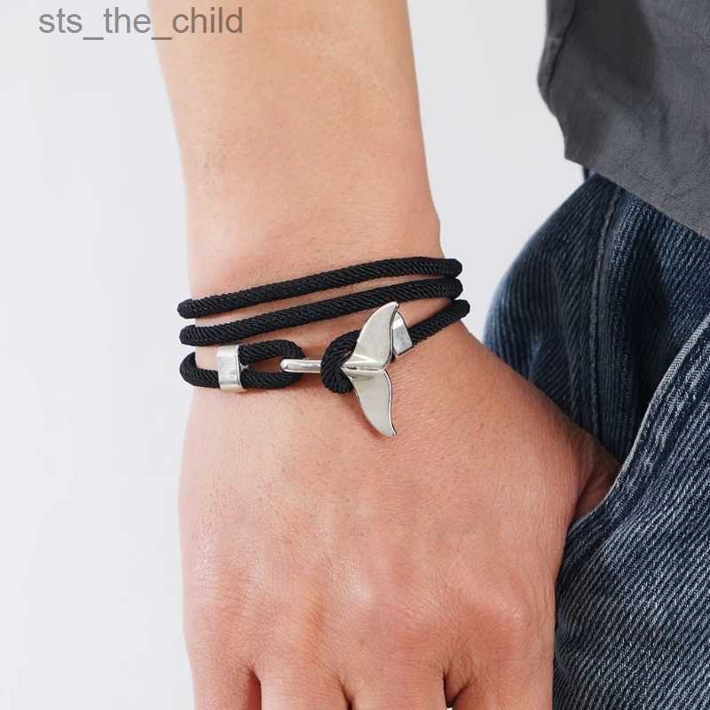 Chain Multi layer Milan Rope Viking Bracelet Charming Whale Tail Bracelet Mens Bracelet Jewelry Beach Bracelet Chain JewelryC24326