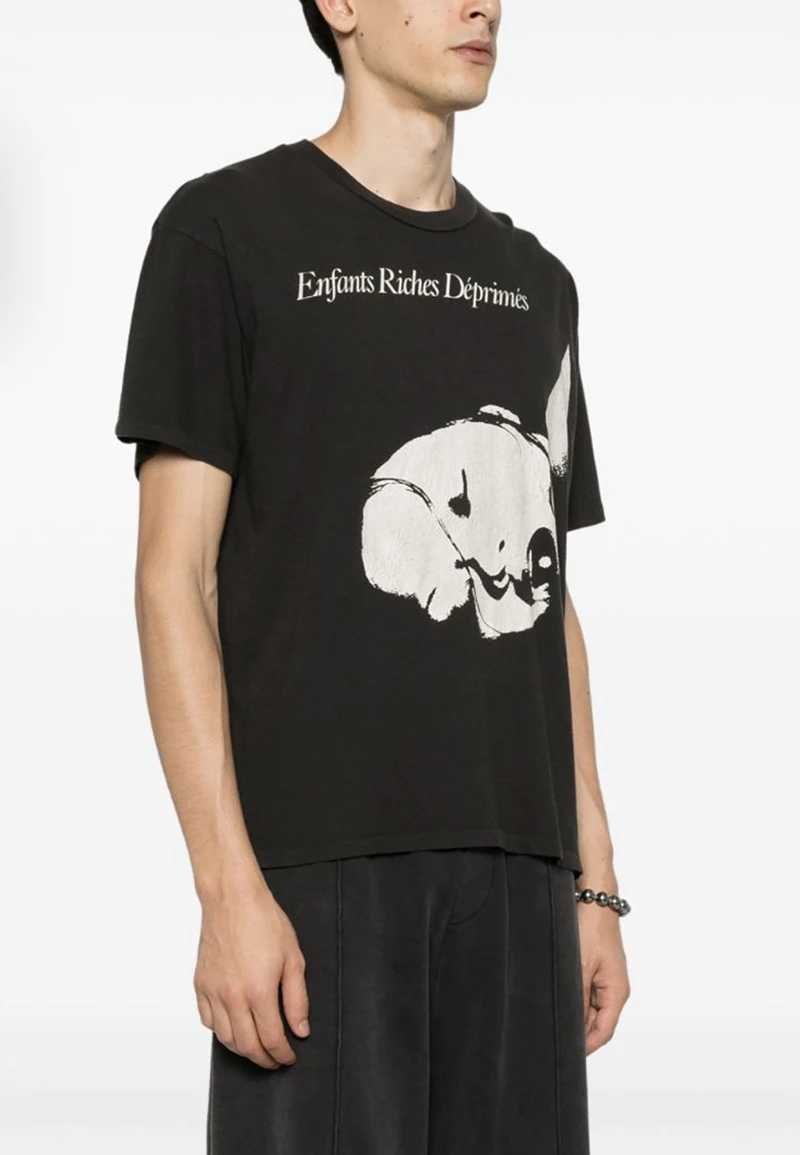 Men's T-Shirts Enfants Riches Dprimes Round Neck Vintage Tee Street Fashion Summer Cotton Loose Men Graphic T Shirts Pro Choice J240219