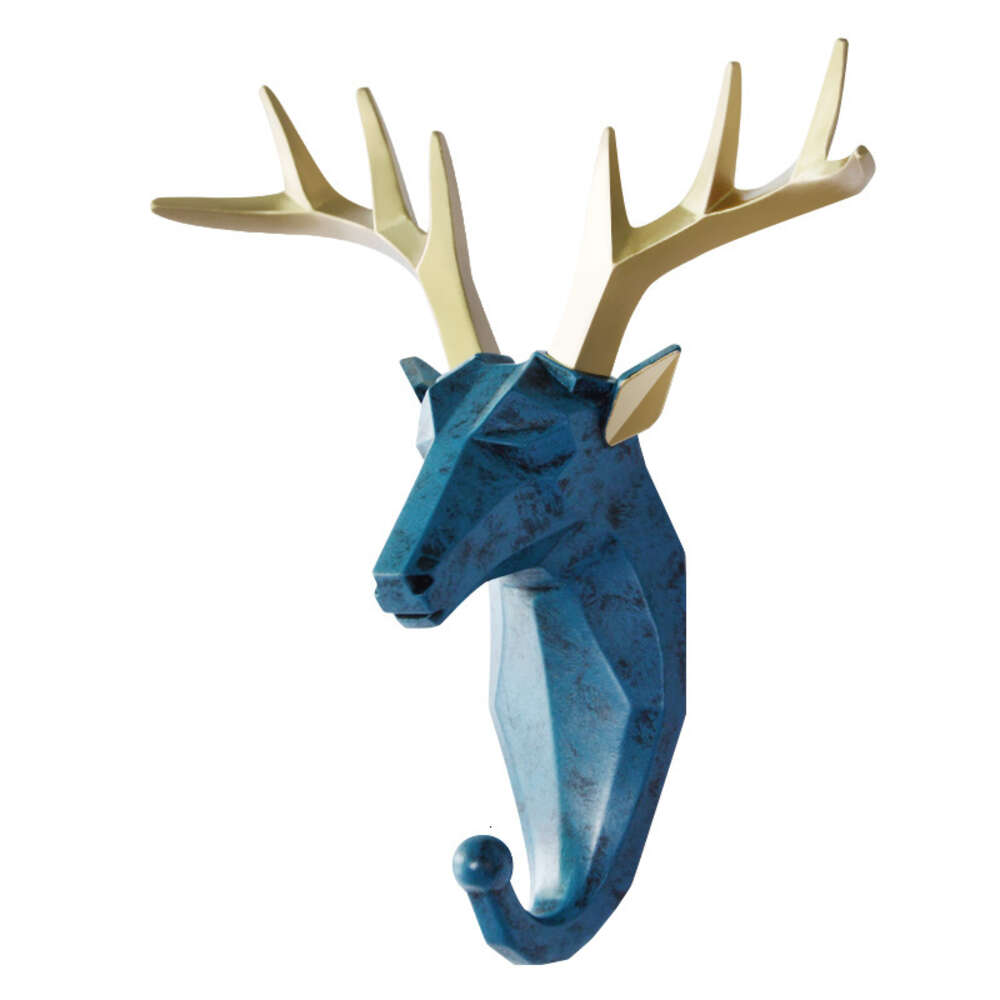 New 1Pc Nordic Deer Wall Hanging Coat Hook Punch-Free Animal Head Key Hanger Home Storage Decoration Kitchen Ornament Accessories