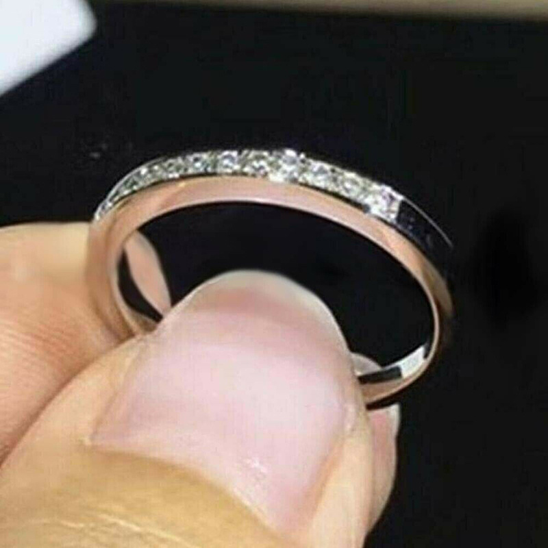 2024 Choucong Six Claw Wedding Rings Classical Jewelry 925 Sterling Silver Fill Large Round Cut 5A Cubic moissanite Diamond Women Couple Bridal Ring S
