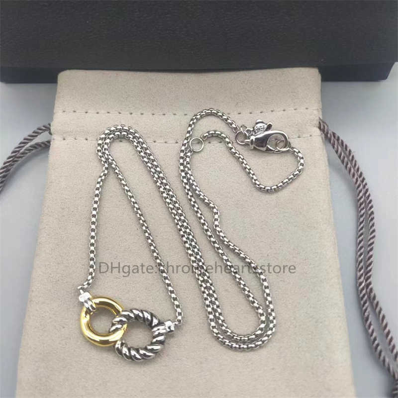Separation Necklaces Necklace Smile Designer Color for 8-word Women Luxury Sunflower Rope Jewlery Iced Out Entwined Loops Design Personalized Jewelry
