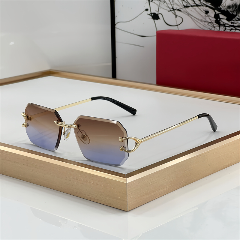 carti Sunglasses mens Designer sunglasses CT0514S CT0330S Fashion vachette clasp design eyeglasses Square Vintage Frameless oversize oval glasses for man