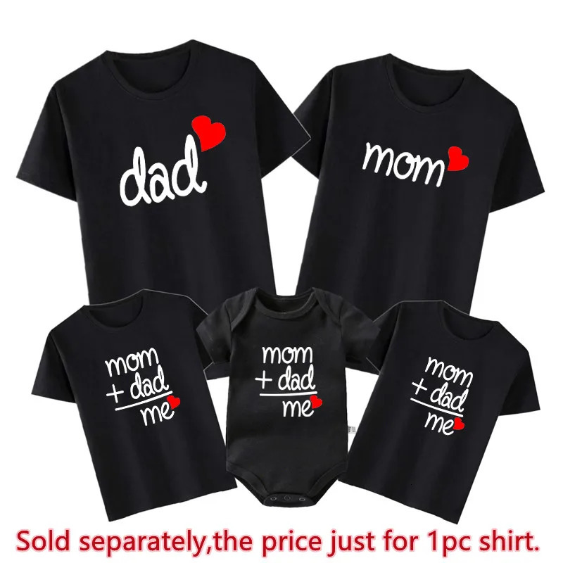 Mom Dad Me Family Matching Outfits Father Daughter Son Clothes Look Tshirt Dad and Me Dad Baby Kids Clothes Father Baby Outfits 240318