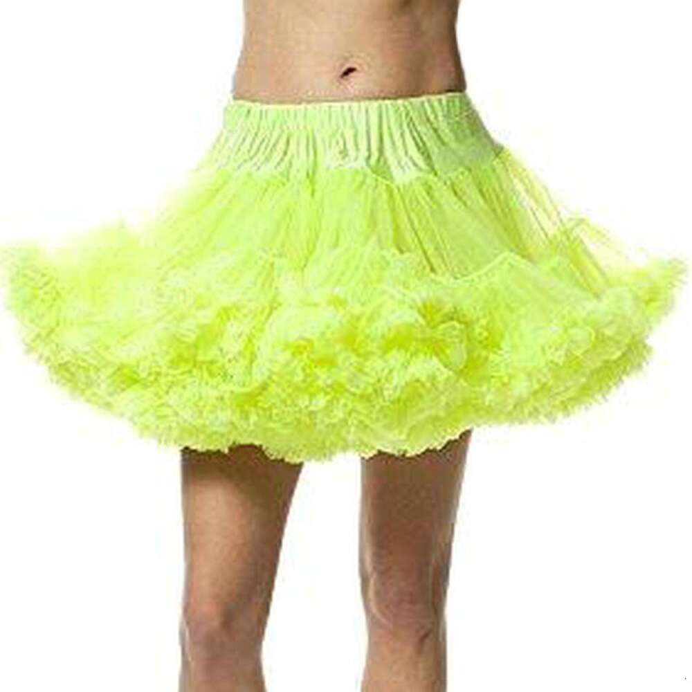 Tulle Lolita Tutu Skirt With Cloudy Hem Boneless Elastic Waist Soft Mesh Short Skirts Rockabilly Petticoat Crinoline Underskirt