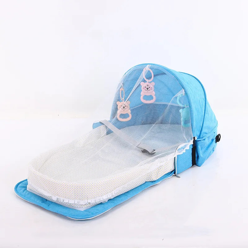 Portable Baby Infant Mosquito Nets Tent Mattress Bed Cover Travel Foldable Crib Baby Infant Travel Baby Mosquito Nets Baby Crib 240311