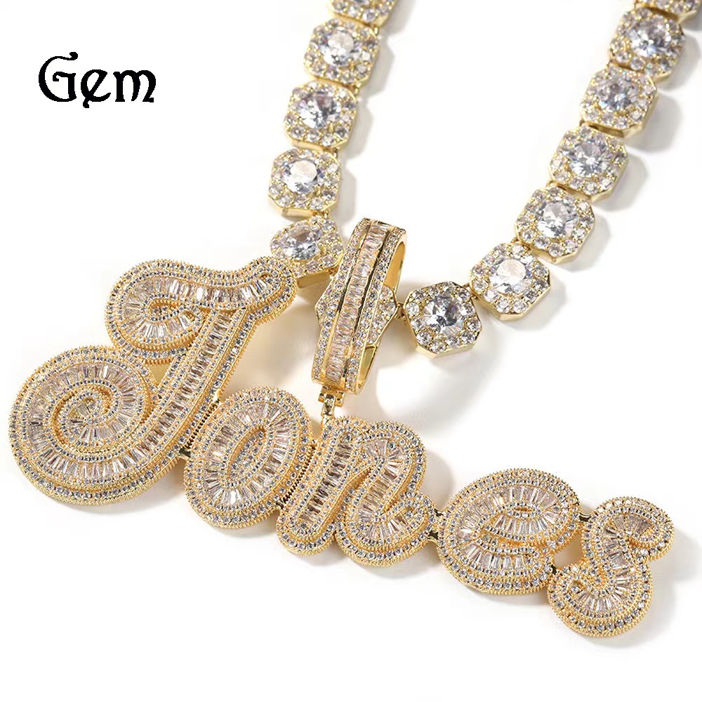 Custom Moissanite Pendant Diamond Vvs1 Passes Diamond Tester Hiphop Vvs Custom Pendant for Men