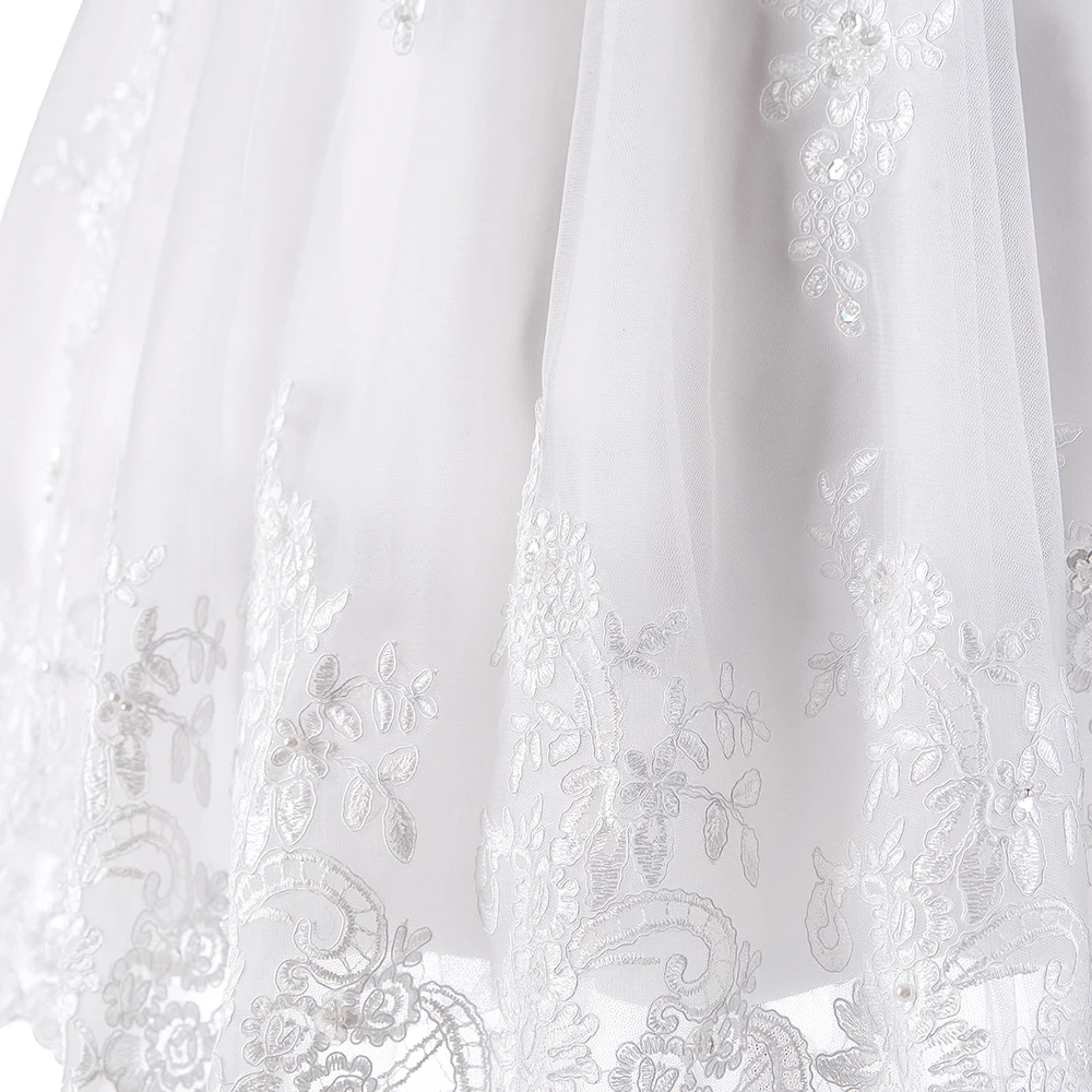 2024 Short Wedding Dress Women V-neck Lace Appliques Beaded Knee-Length Tulle Bridal Bride Party Gown Vestidos de Novias