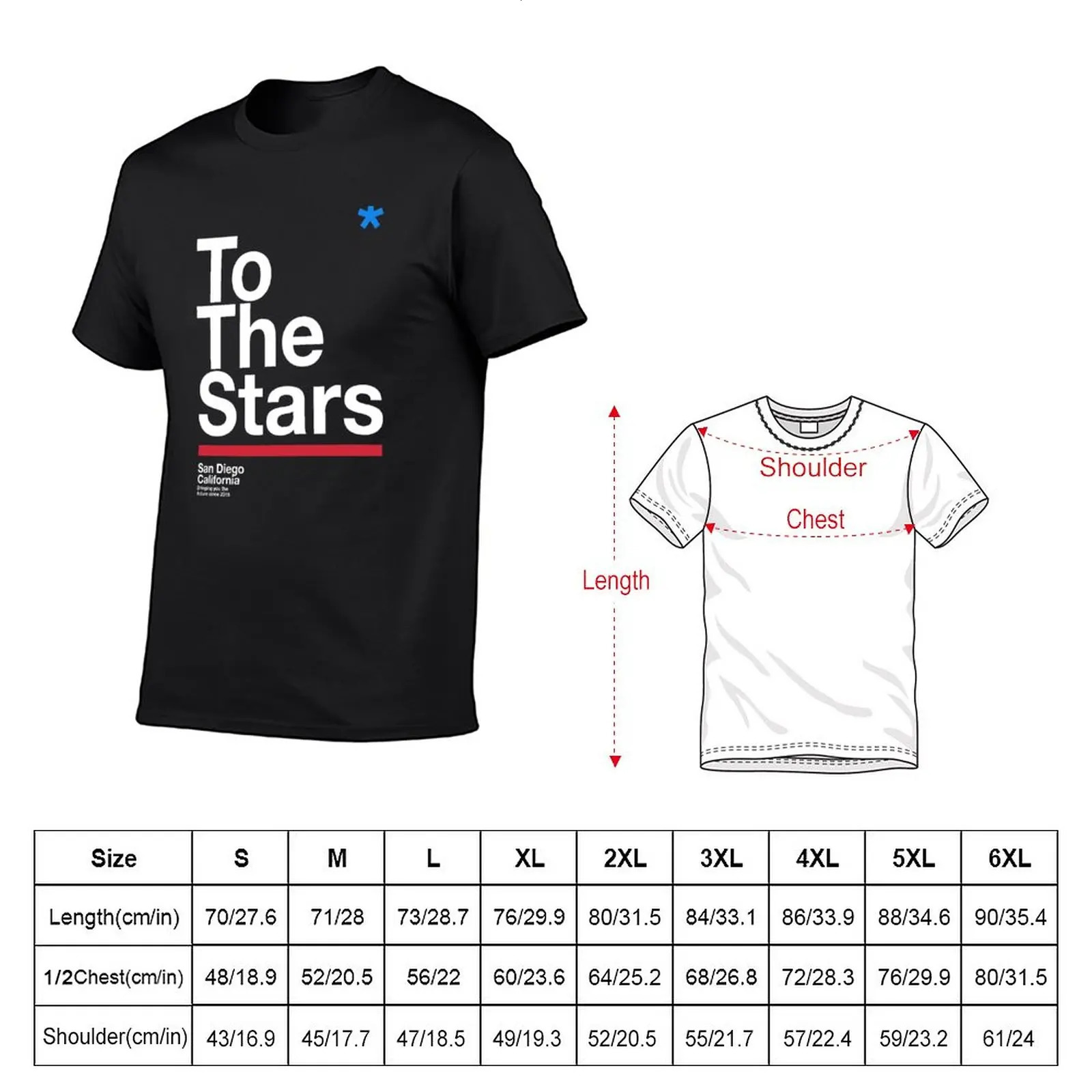 TTS - To The Stars T-Shirt plain t-shirt plus size tops mens clothes 240319