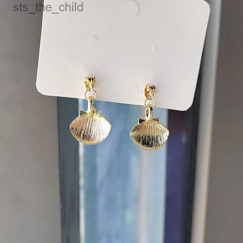 Dangle Chandelier Summer Style Shell Pearl Pendant Earrings Bohemian Gold Blue Shell Beach Jewelry Suitable for Womens Warm Souvenir GiftsC24326