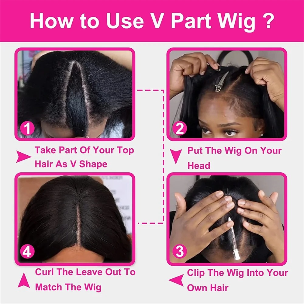 Cheap Glueless Body Wave Wig Wear And Go 30 32 Inch 180% Peruvian Loose Wavy V Part Human Hair Wigs For Women