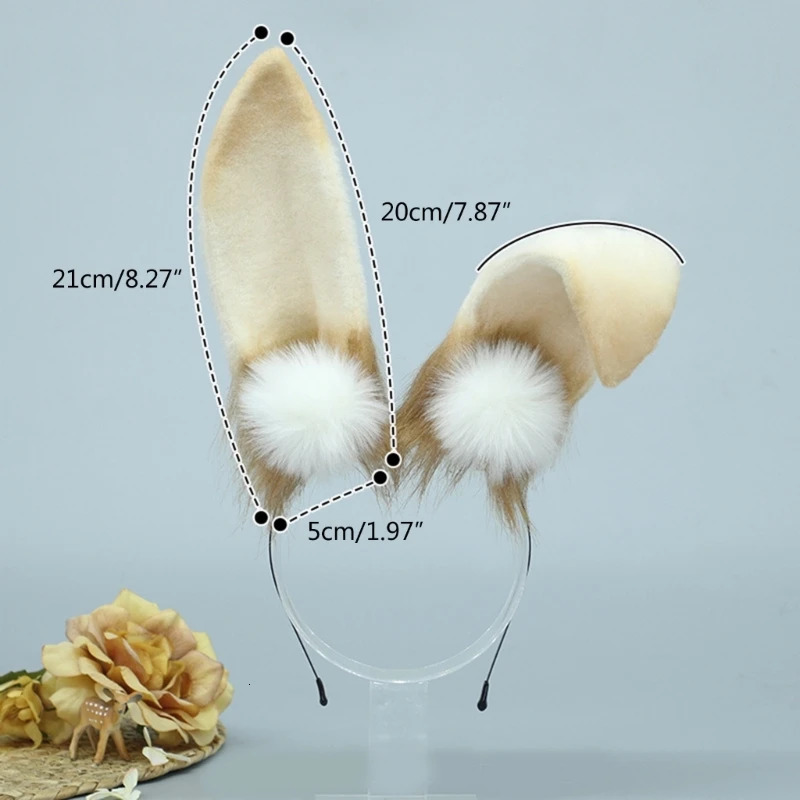Furry Easter Hairband Anime Maid Headband Girl Hairhoop Props Dropship 240313