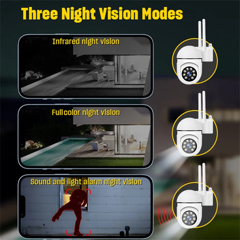 5G WiFi Surveillance 5MP IP Camera IR Full Color Night Vision Security Protection Motion CCTV Outdoor Waterproof Cameras Indoor Monitoring