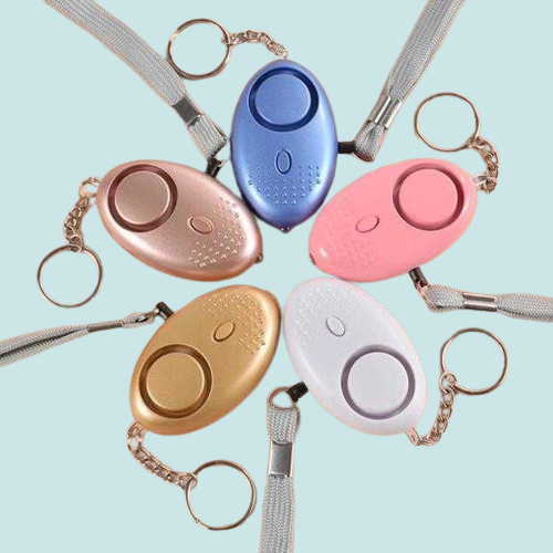130db Egg Shape Self Defense Alarm Girl Women Security Protect Alert Personal Safety Scream Loud Keychain Alarms