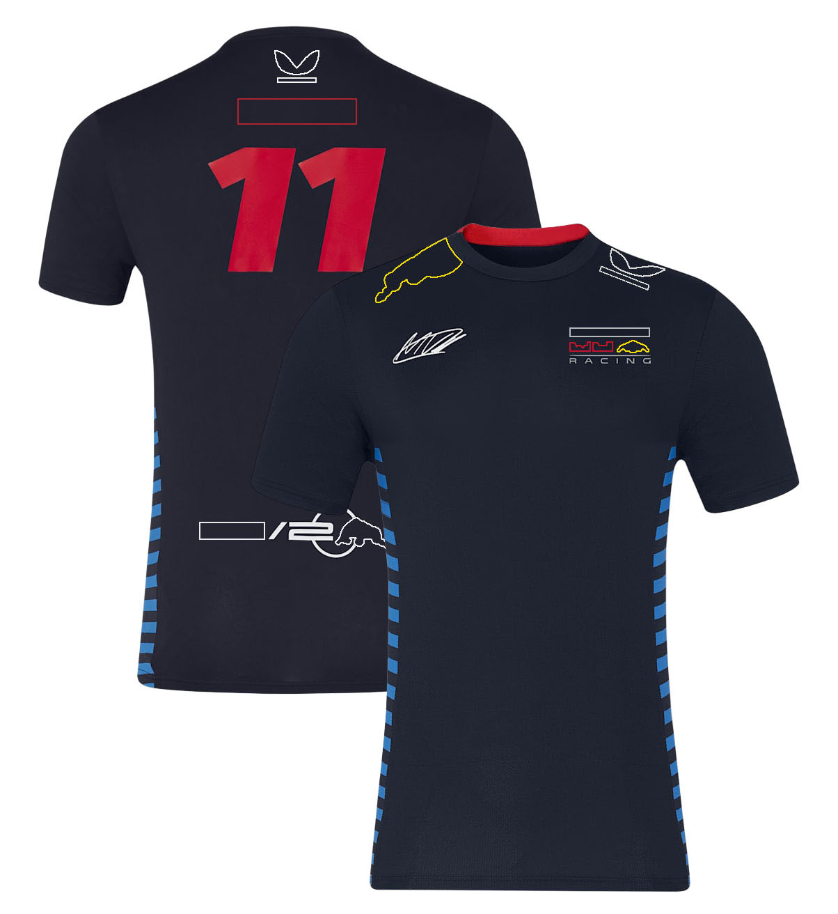 2024 F1 Team Formula Racing 1 and 11 Driver Fans Polo Shirts T-shirt New Season Race Sports Men Women T-Shirt Jersey free shipping