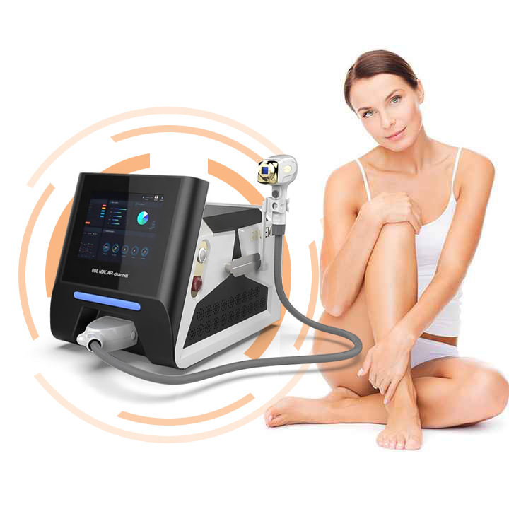 Powerful Triple Wave Strong Cooling System Diode Laser Ice Painless DiodeLaser Hair Removal Skin Whitening Machine
