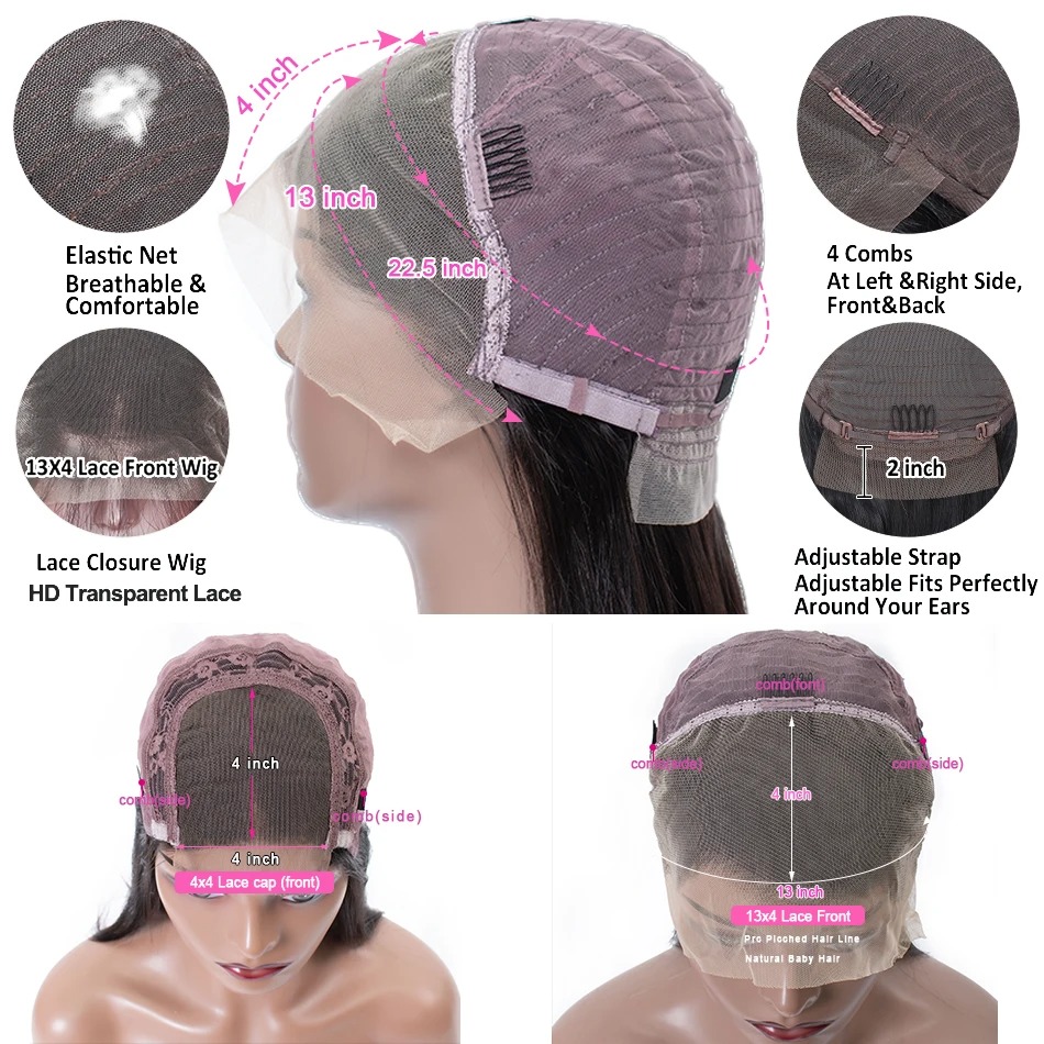 99J Bury Straight 13X4 Transparent Front Human Hair Wigs Brazilian Red Colored Lace Frontal Wig For Women Pre Plucked