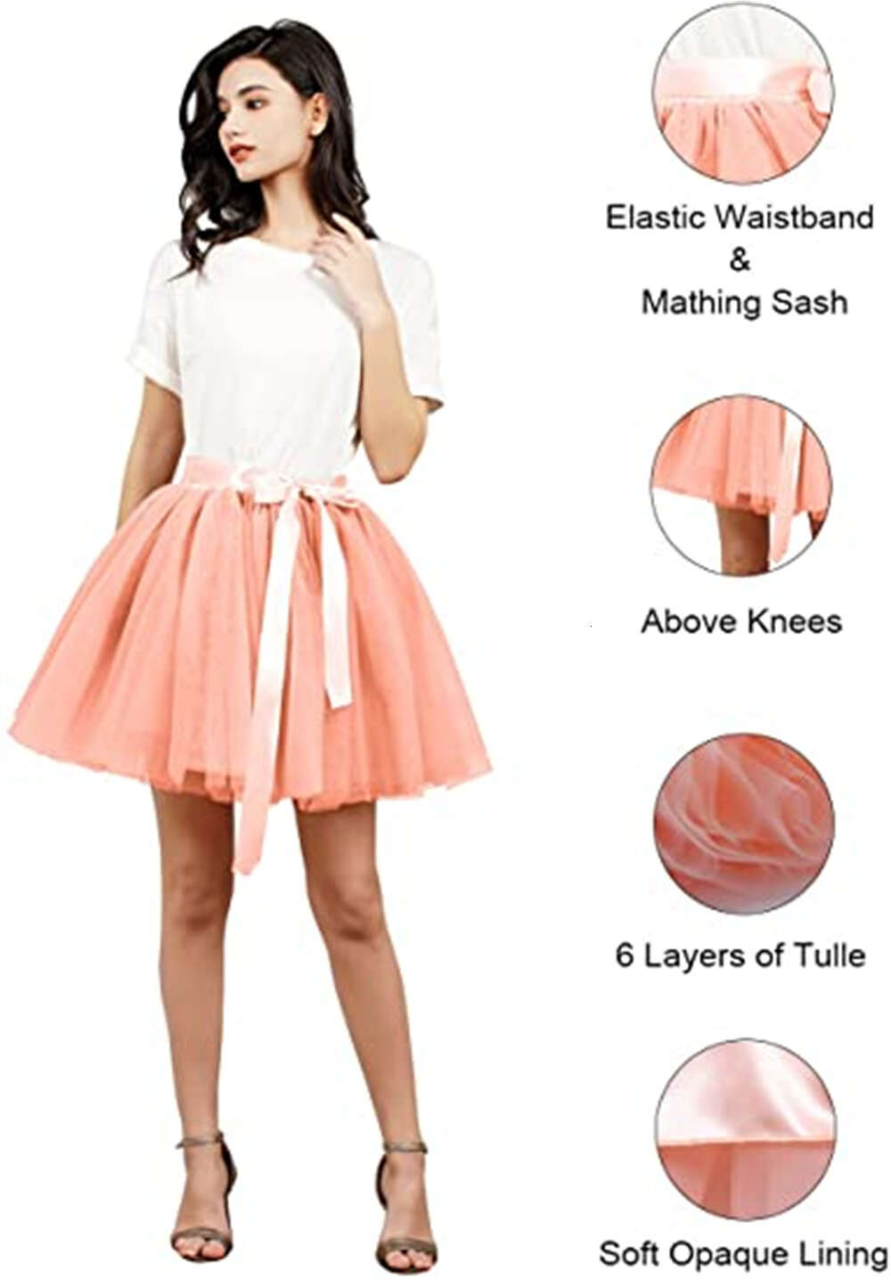 Vintage Tulle Women Short Skirt 5 Layers 10 Colors Tutu Mini Skirts Ballet Dancewear Party Costume Lolita Weddinng Petticoat s