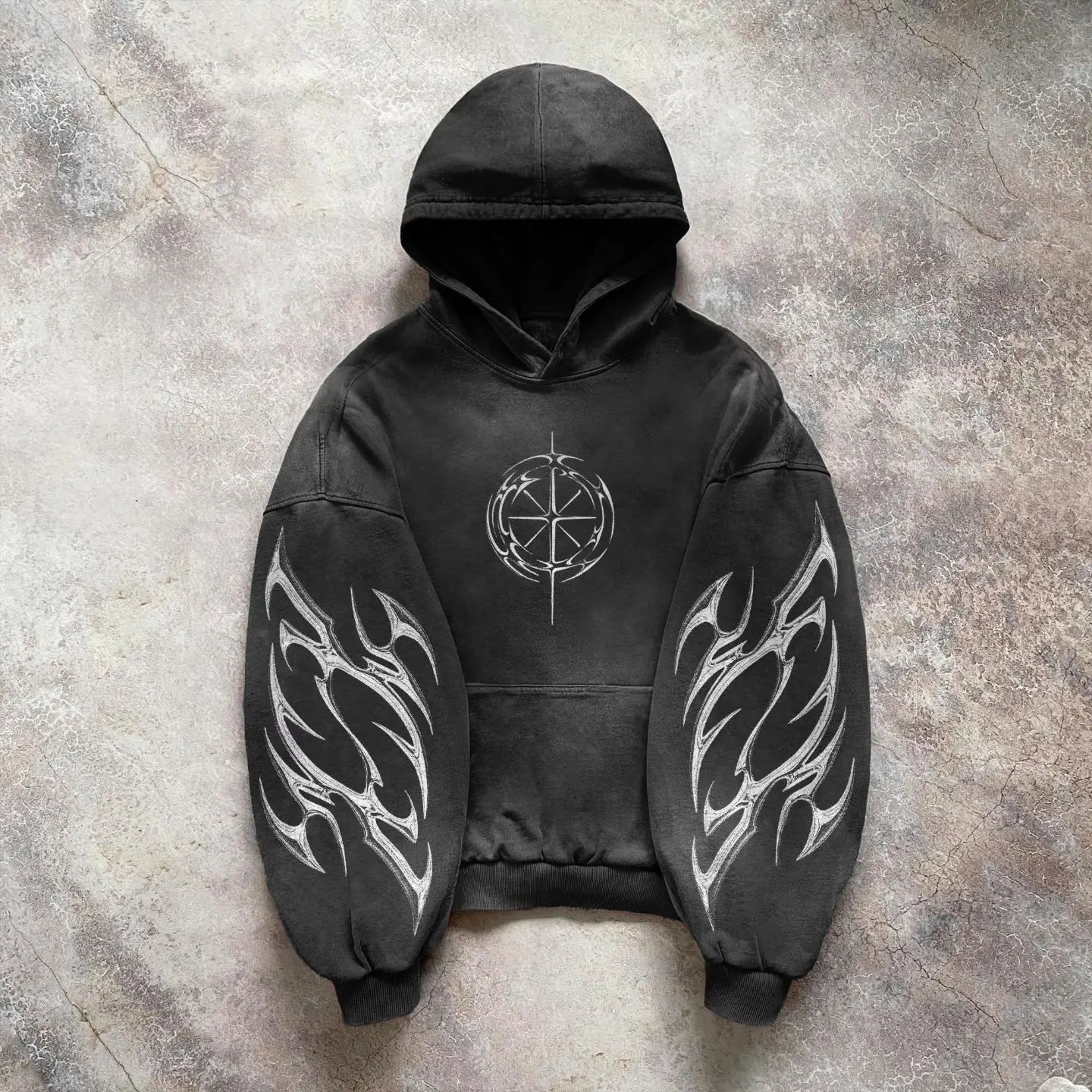 Vintage Black Washed Cotton Hoodies for Men Women Casual Comfy Oversized Pullovers Tops Hooded Sweatshirts with Kangaroo Pocket 240307