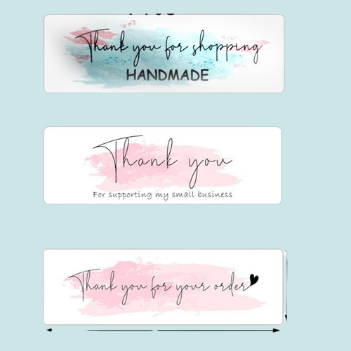 Gift Wrap 120Pc Pink quotThank You For Your Orderquot Stickers Supporting My Business Package Decoration Seal Labels Stationer