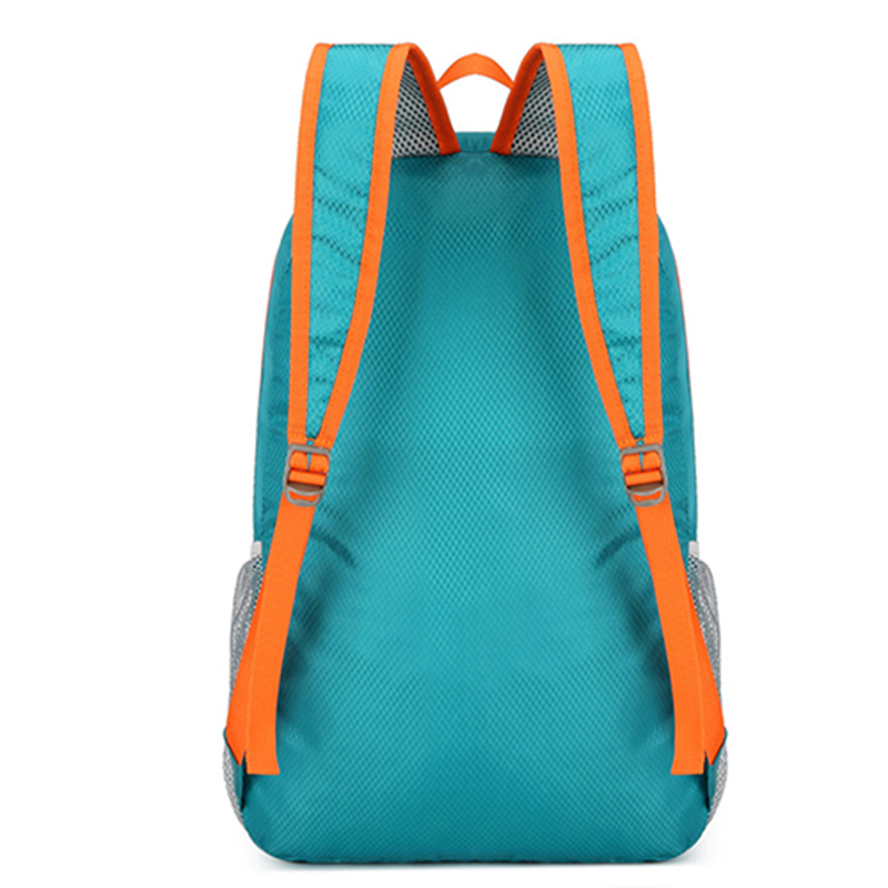outdoor splash proof sports backpack with foldable storage bag and large capacity backpack