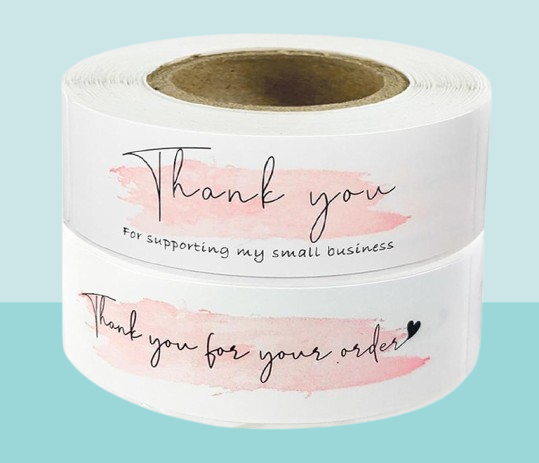 Gift Wrap 120Pc Pink quotThank You For Your Orderquot Stickers Supporting My Business Package Decoration Seal Labels Stationer