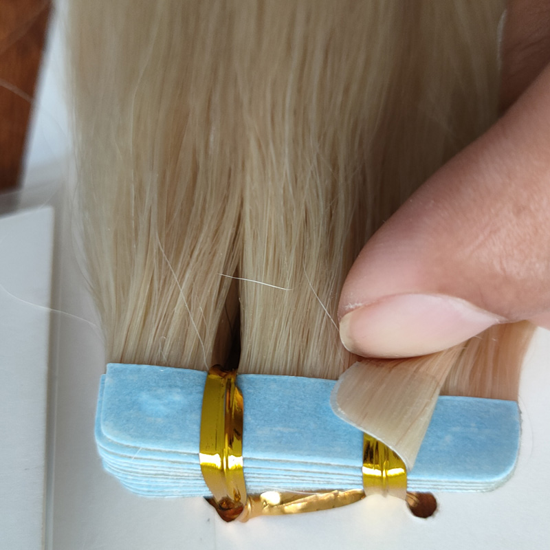 Top sale PU Skin Weft Injection Tape In Adhesives Remy Human Hair Extensions Blonde Color Virgin Invisible Seamless Hairs 500g/lot 14 16 18 20 22 24in