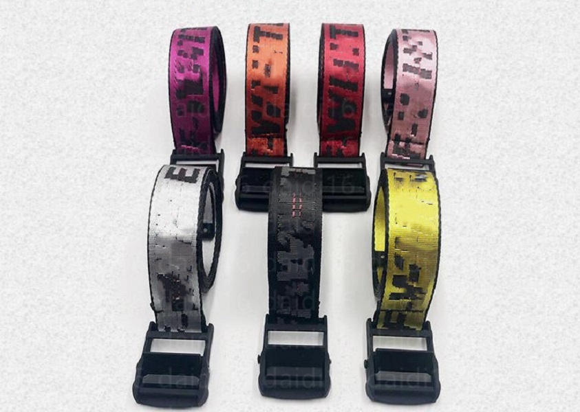 Luxurys Woman Off yellow black White Designer Belt for Men Womens Canvas wholesale Waist nylon run belt Outdoor sport casual Strap 150 200cm