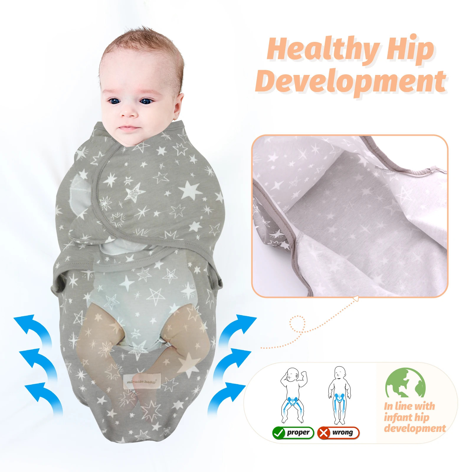 Baby Swaddle Blanket born Wrap Cotton Swaddling Bag lope Sleep sack Bedding 240313
