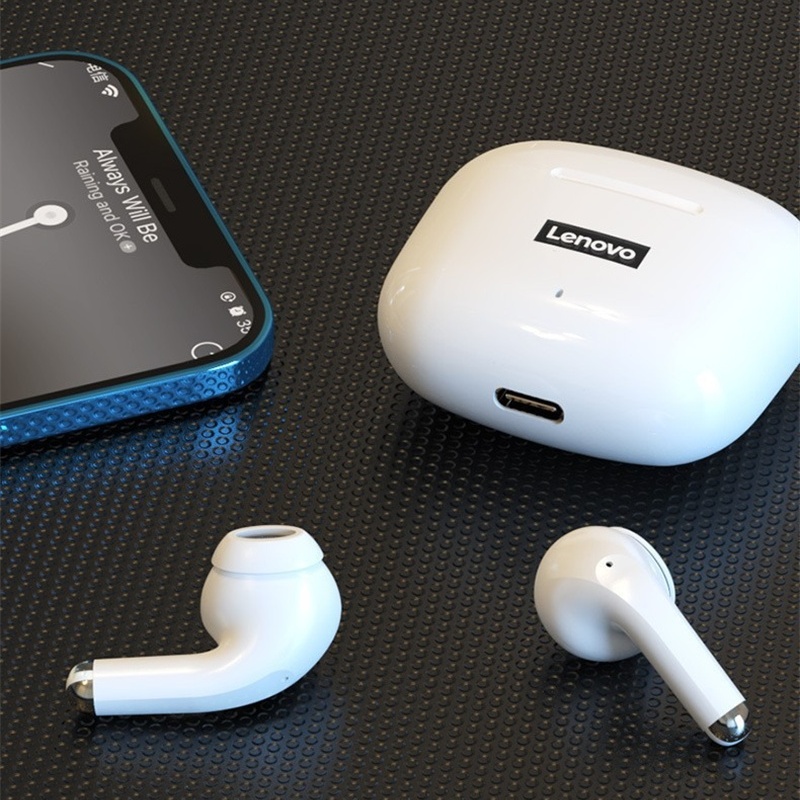 Original Lenovo LP40 Bluetooth 5.1 Wireless Magnetic Gaming Running Sports Earphone TWS Earplug with Waterproof Noise Canceling For Android IOS