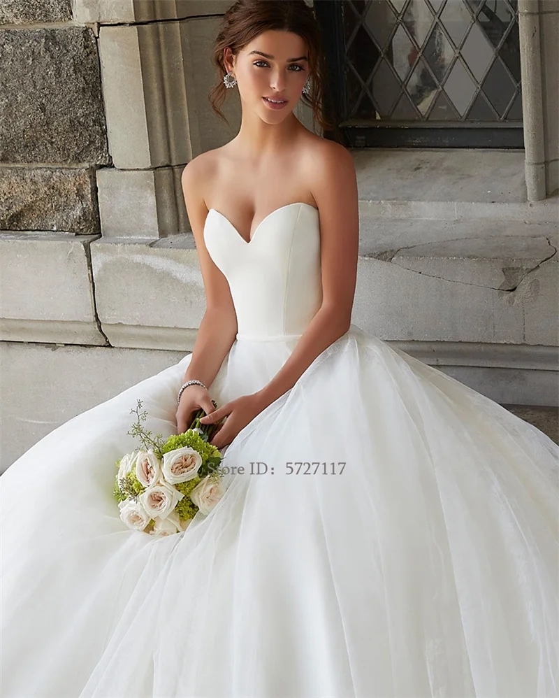 Mordern Sweetheart Neckline Wedding Dresses Sleeveless Bridal Gown For Elegant Women Custom Vestidos De Novia
