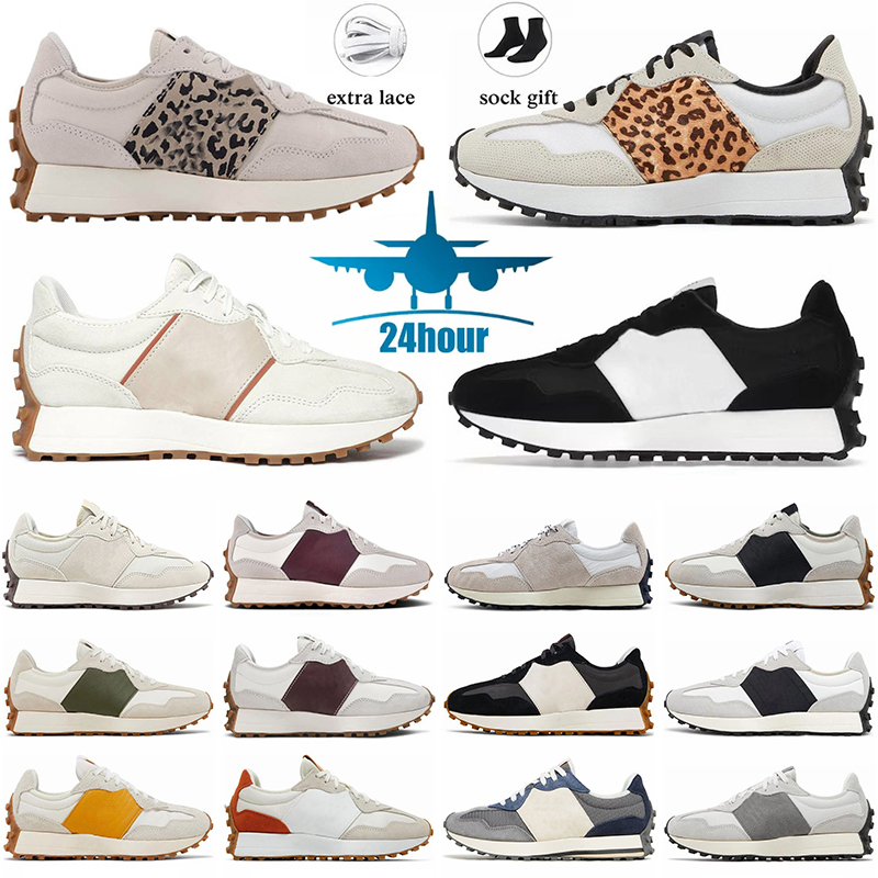 New Balance327 tennis shoes Women Men Athletic Running Shoes football boots 327 N327 On Cloud Leopard Print Black And White Green Red Trainers Sp