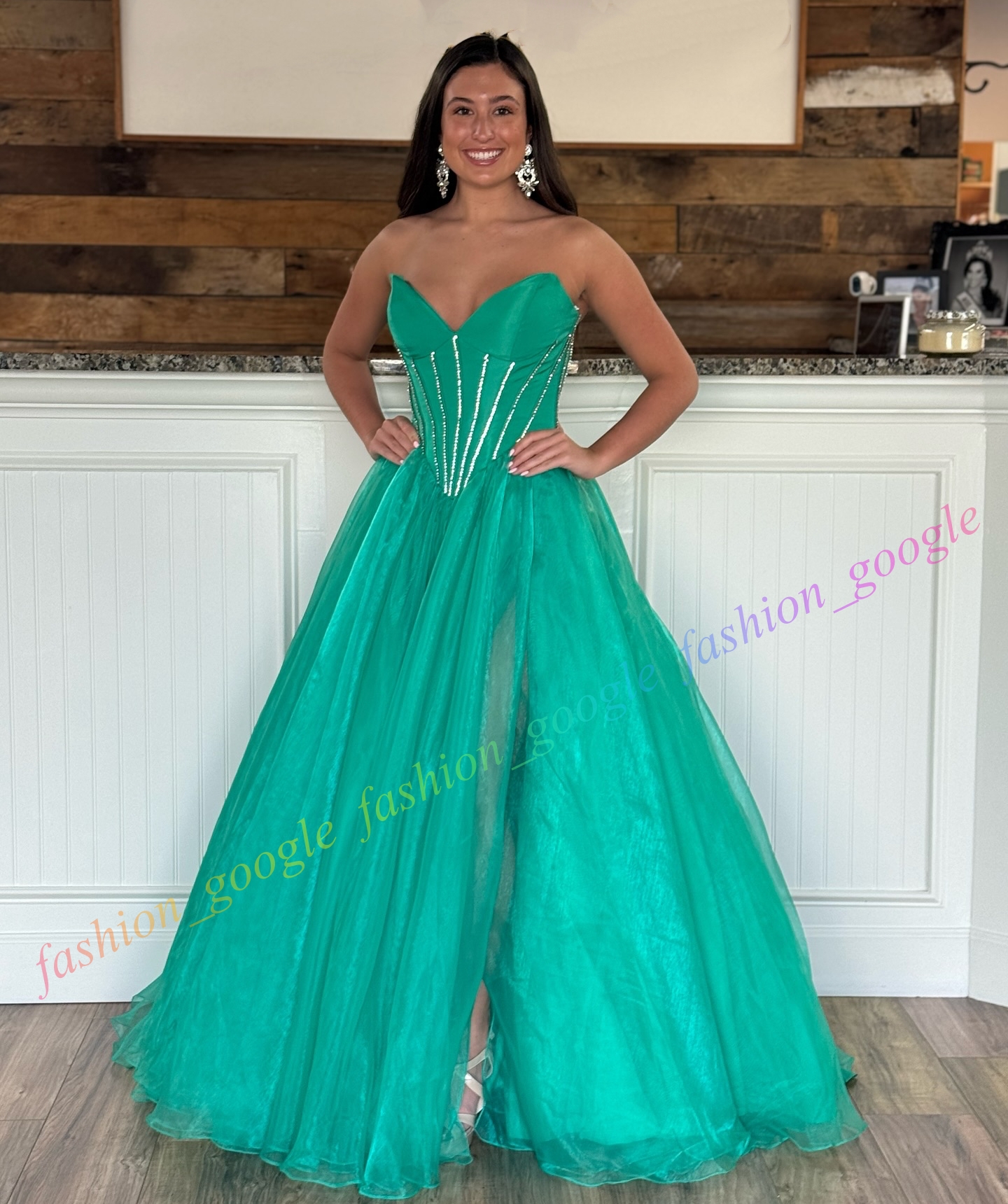 Corset Ballgown Prom Dress Sweetheart Crystals Lady Pageant Prom Spring Winter Evening Hoco Gala Cocktail Red Carpet Gown Special Occasion Sweet 15/16