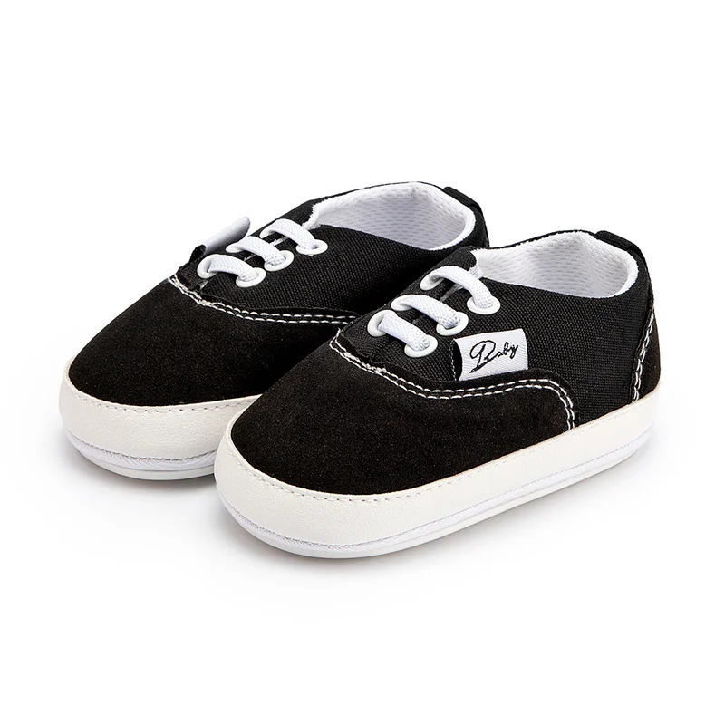 born Baby Shoes Boys Girls Toddler Canvas Sneakers Rubber Non Slip Soft Sole Infant First Walkers 018 Months 240313