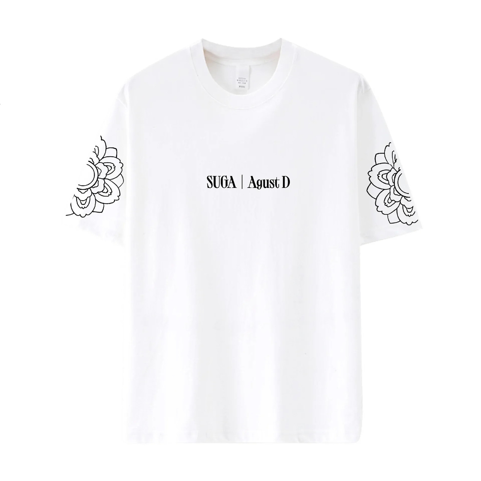 Kpop AGUST D DDAY TOUR MERCH Tshirt SUGA Vocal Concert Same Oneck Short Sleeved Flame Cotton Shirt Y2K Oversize Top Tee 240320