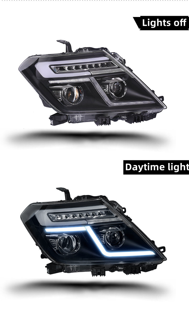 Headlights for Nissan Patrol Y62 2012-20 18 LED DRL Head Lights Dynamic Assembly Turn Signal Auto Front Lamp