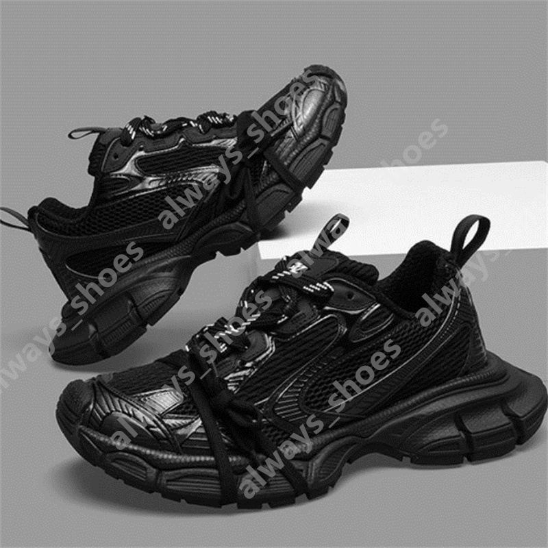 Luxury Brand Designer Casual Shoes Men Women Track 3 3.0 Triple White Black Sneakers Tess.s. Gomma Leather Nylon Printed Platform Trainers 36-44 A37